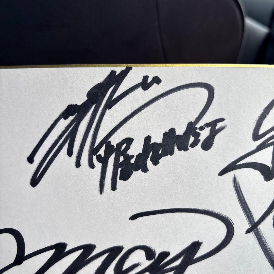 SMAP 6人 （香取、木村、草薙、森、中居、稲垣）直筆サイン色紙