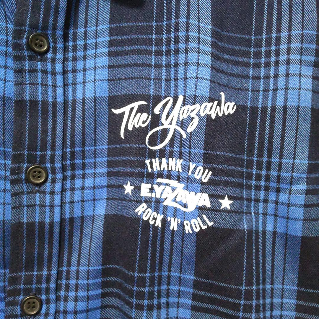 E.YAZAWA ネルシャツ(THE YAZAWA)ブルー 矢沢永吉