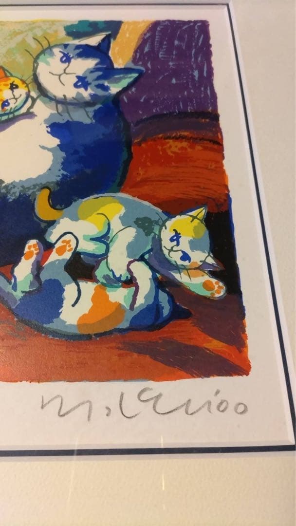 マイケルルーの猫絵画