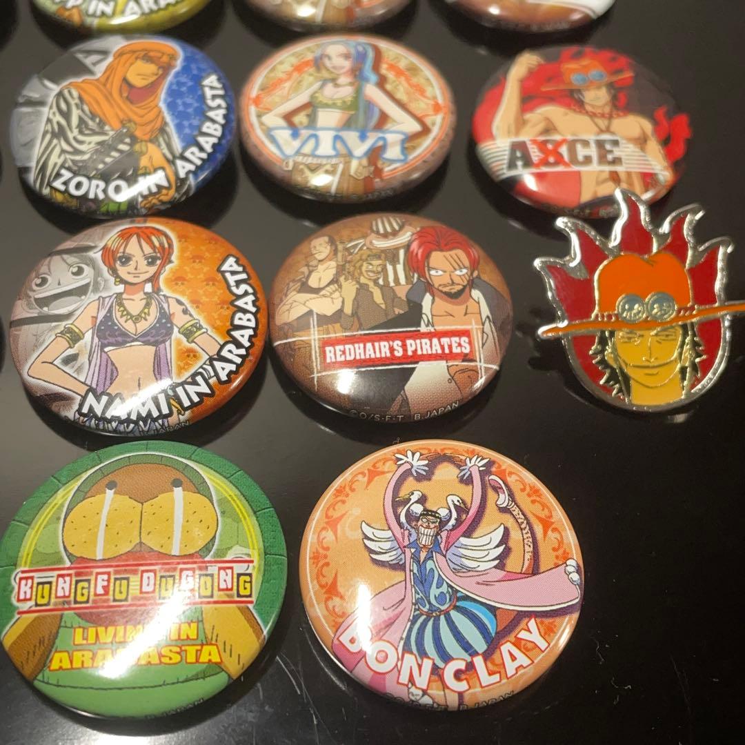 【当時物/初期】ワンピース 缶バッジ 28点セット+おまけ｜アラバスタ赤髭エース
