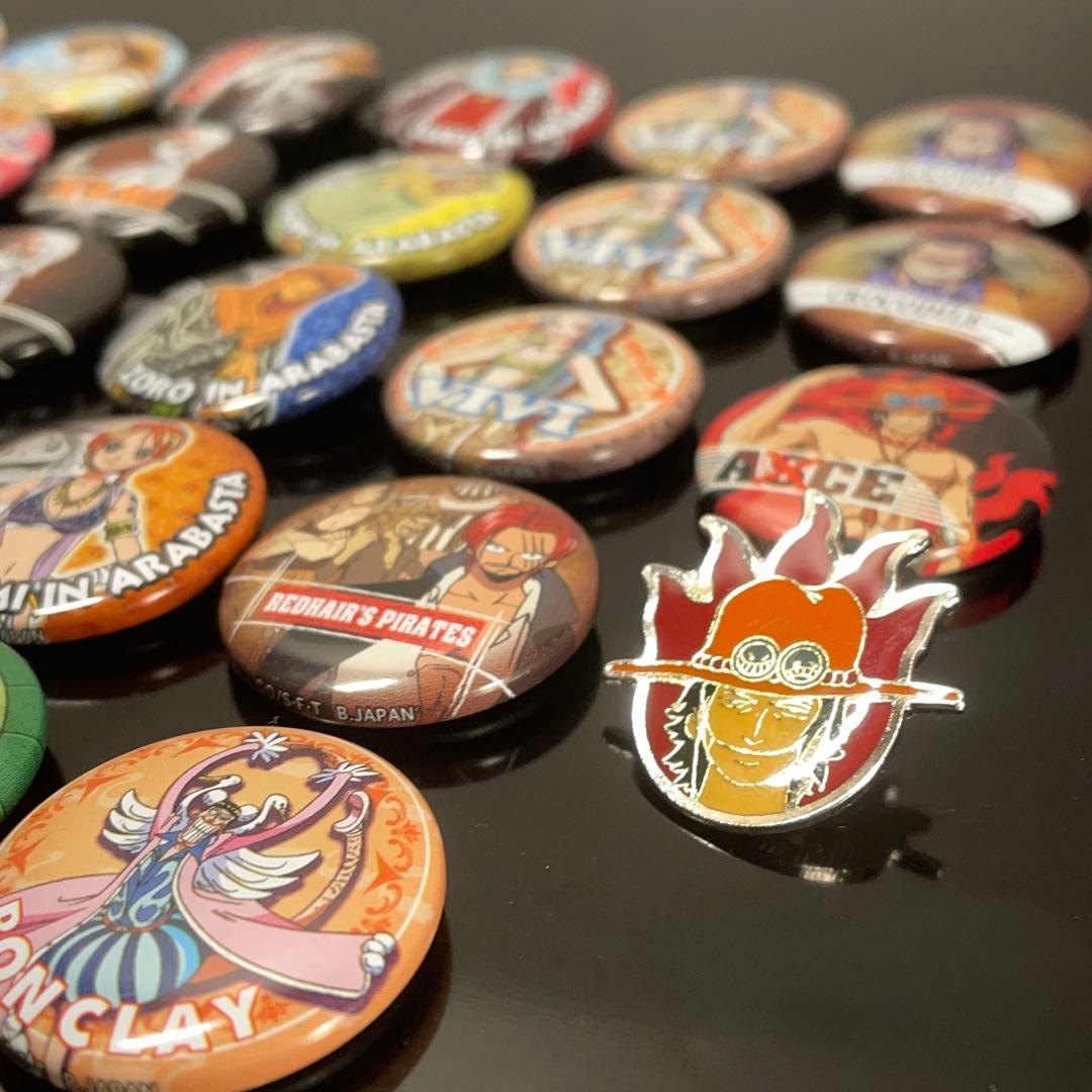 【当時物/初期】ワンピース 缶バッジ 28点セット+おまけ｜アラバスタ赤髭エース