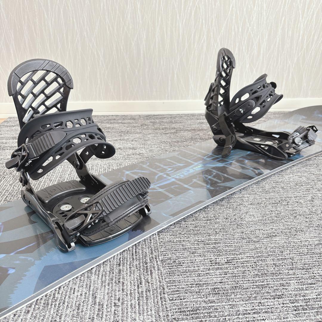 60超美品❗️超豪華❗️眞空雪板等/侍モデル メンズスノーボードセット★155cm