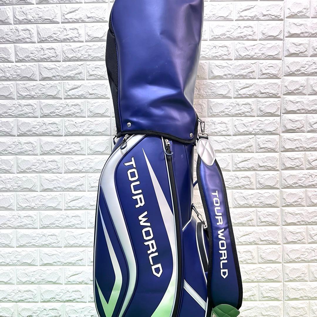 美品　HONMA TOUR WORLD キャディーバッグ　紺色　良好　軽量