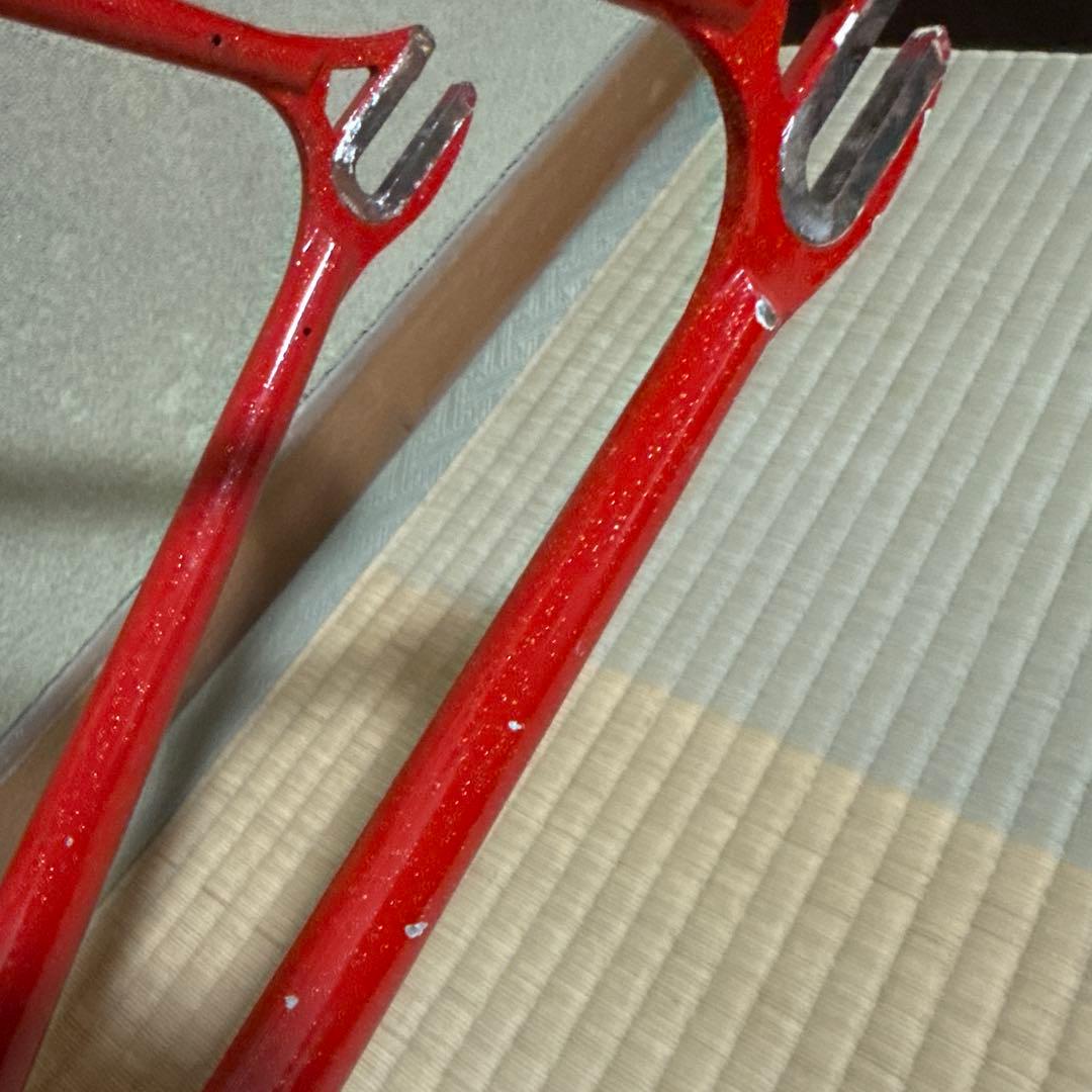 NJS UMEZAWA 金ラメ fc7600 クランク付きフレームセット