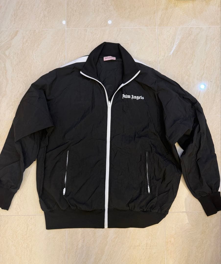 Palm Angels パームエンジェルス トラックジャケット 黒 M ロゴ