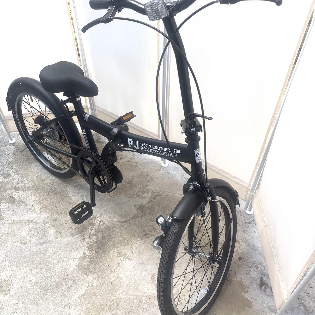 新品未使用 20インチ 折り畳み自転車 ブラック