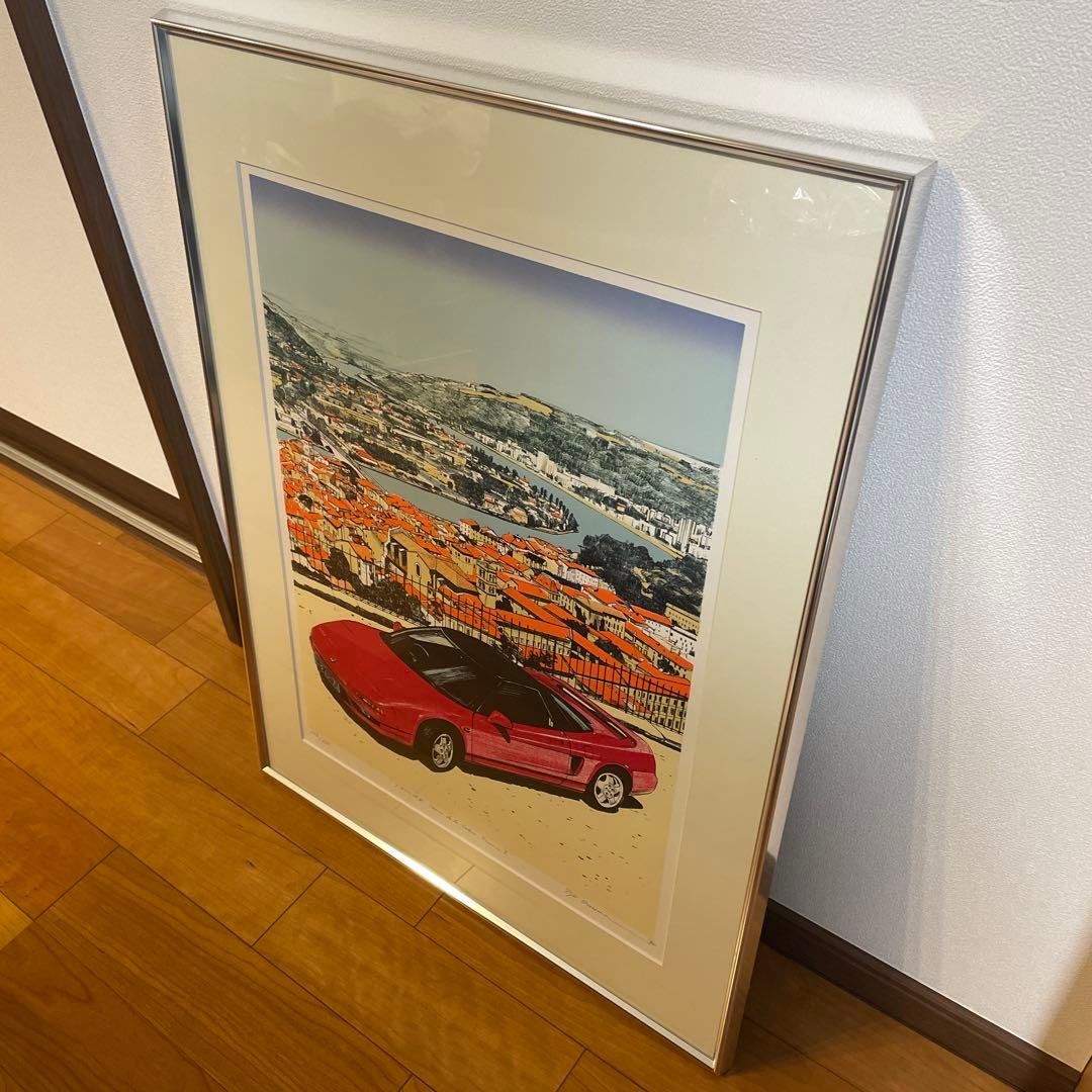 HONDA ホンダ 初代NSX ソーヌ川の流れⅡ 小沼隆一郎 リトグラフ