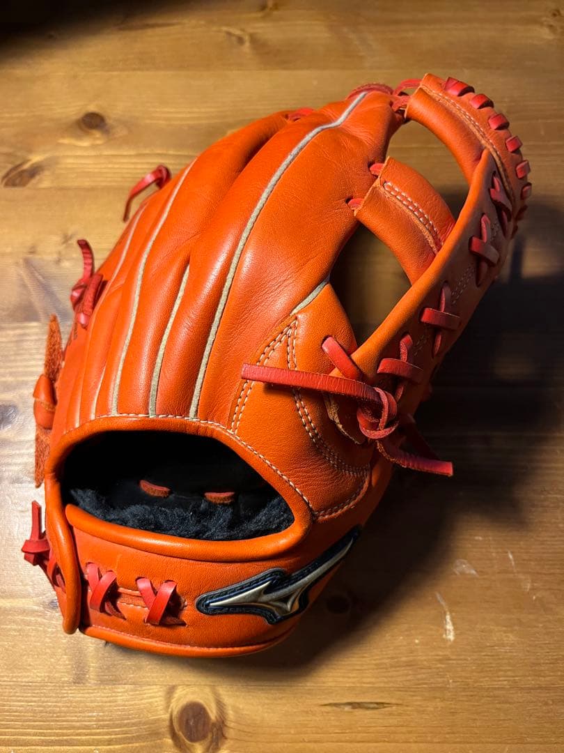 Mizuno Select 軟式グローブ オレンジ