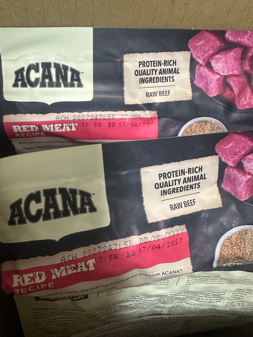 【新品・未開封】アカナ クラシック レッドミートレシピ 2kg❌2