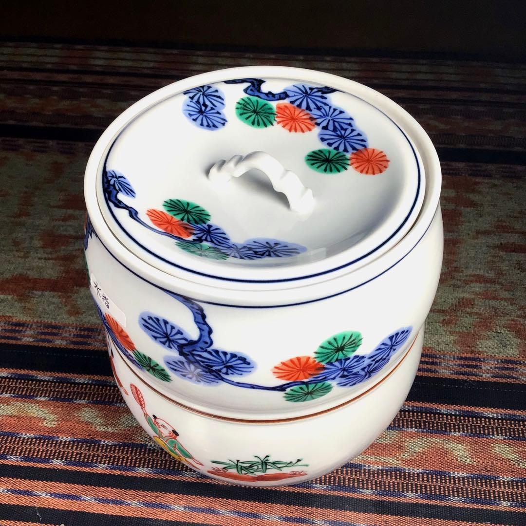 京焼　平安 橋本龍岳　唐子　水差し