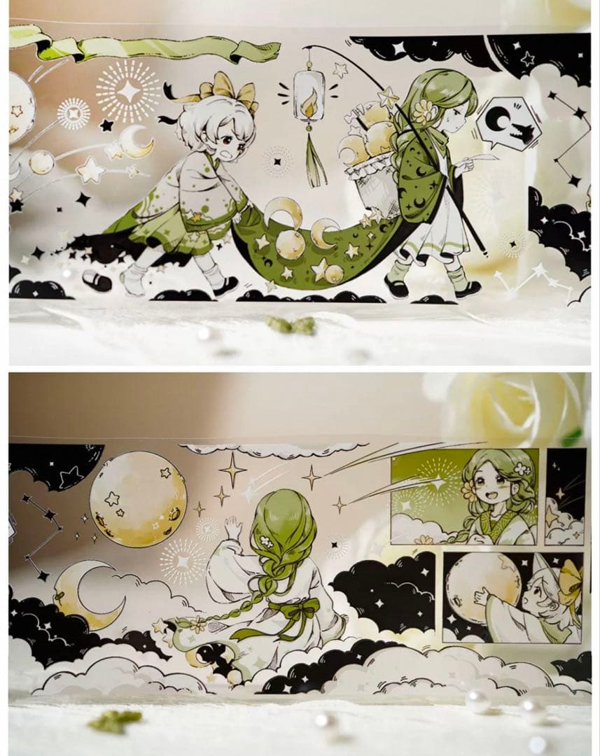 风见幸山《修月人》海外マスキングテープ　マステ 【2246】