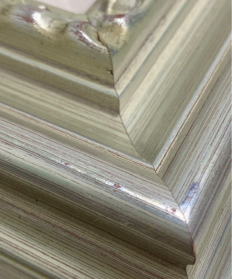 美品　大久保祐子　\"sunday\"油彩　木製フレーム　26セ104