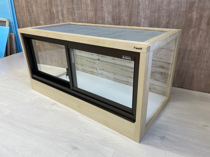 ＦandＫ爬虫類木製ケージ　ミーアキャット用　1200×600×600㎜