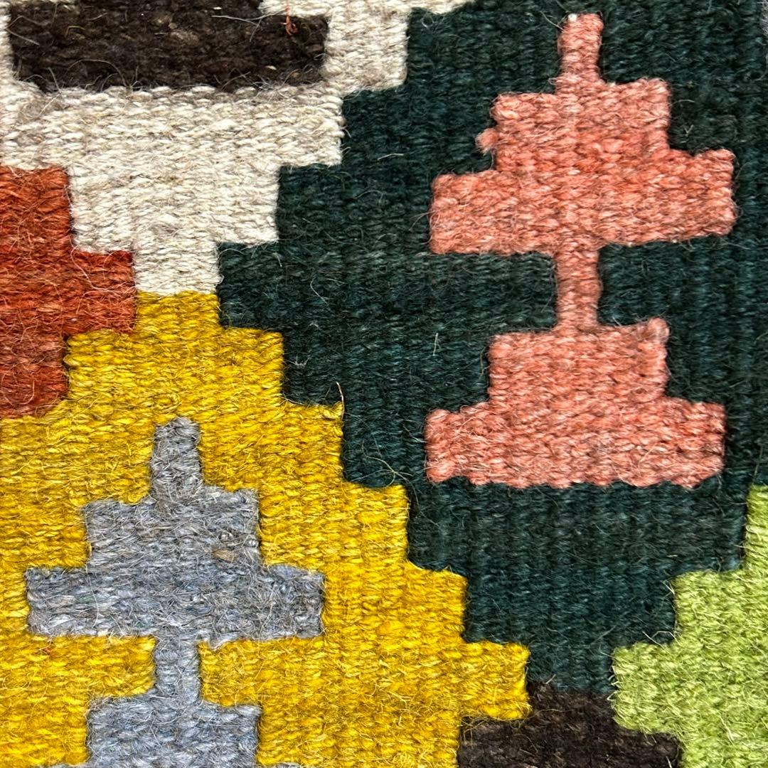 サマルカンド　手織り　草木染め　絨毯