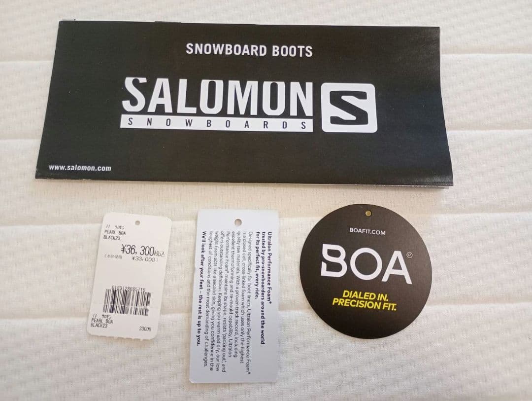 2023年9月新品購入 一度使用 SALOMON スノボブーツ 23cm ボア