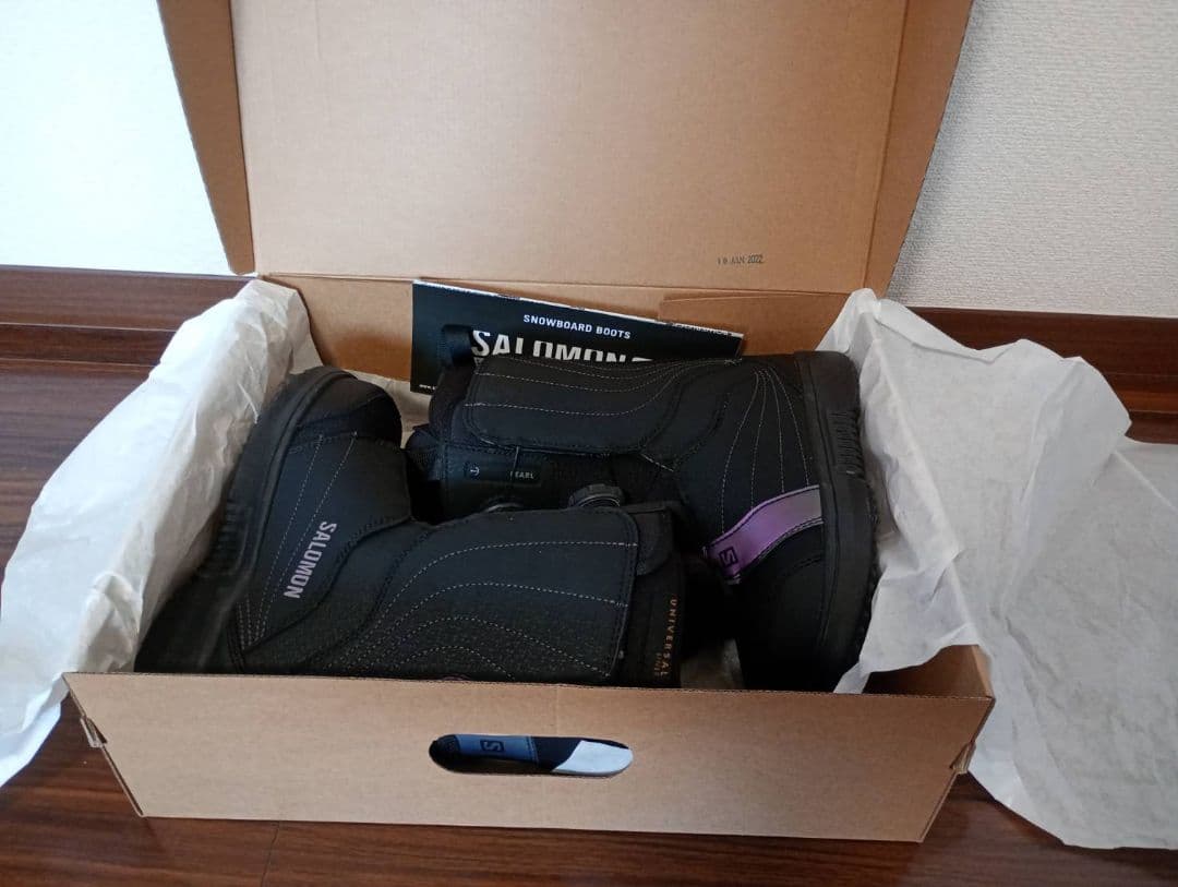 2023年9月新品購入 一度使用 SALOMON スノボブーツ 23cm ボア