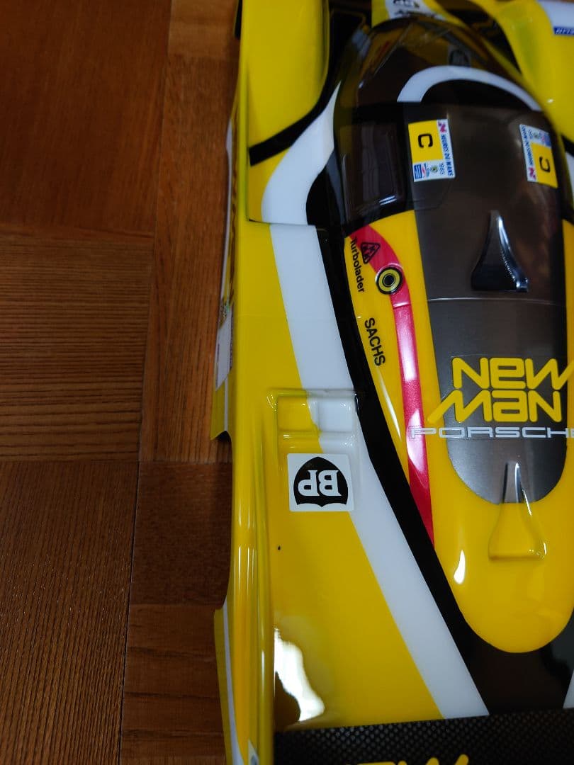 タミヤ 1/12RC ニューマン ポルシェ956 スペアボディ塗装済み【難あり】