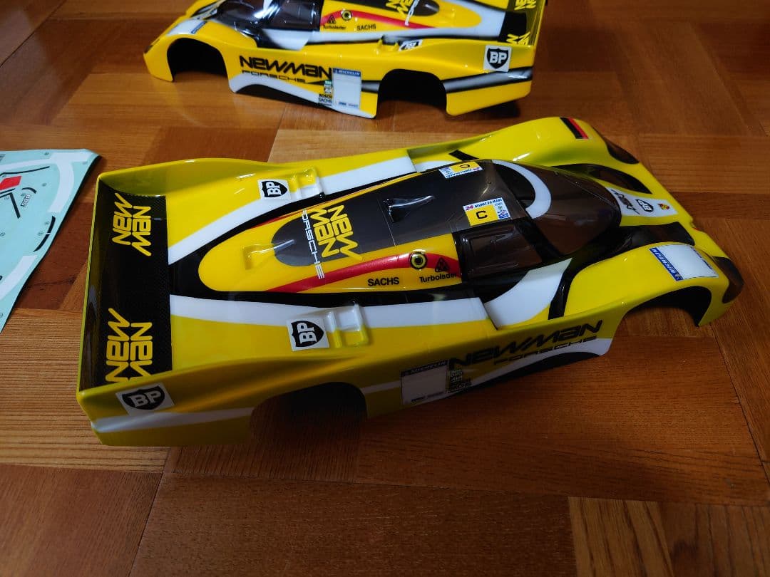 タミヤ 1/12RC ニューマン ポルシェ956 スペアボディ塗装済み【難あり】
