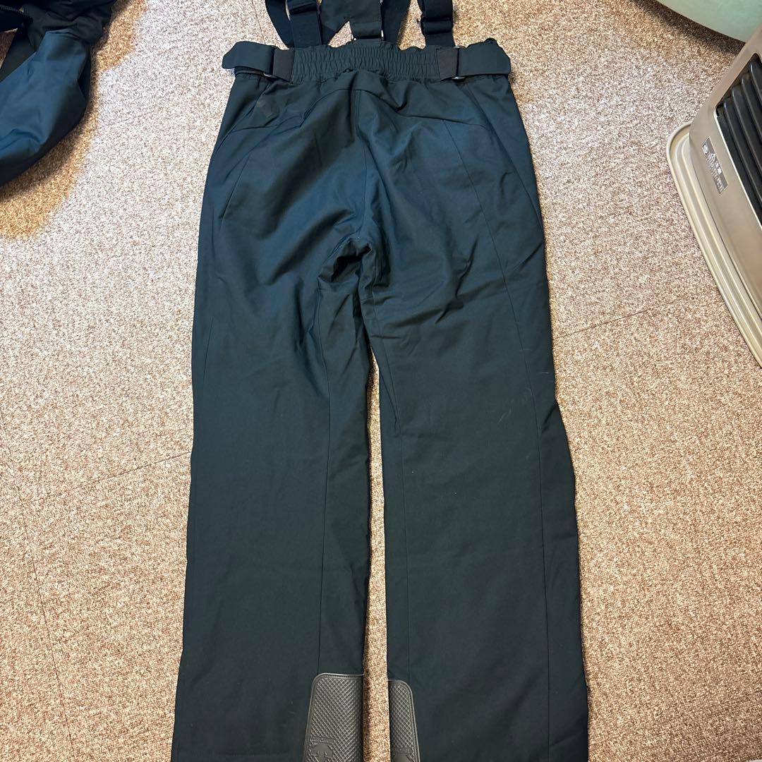 美品スキーウェア 上下セット黒/青　DESCENT