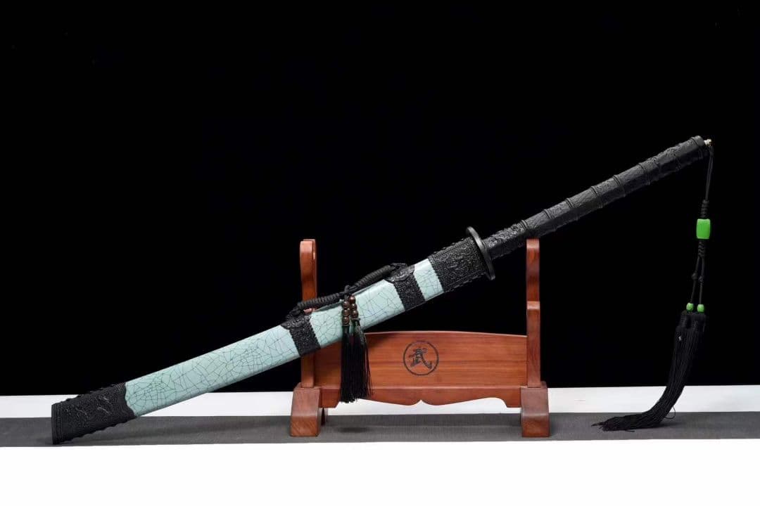 （延長版）【青鱗康熙戦刀】古兵器 武具　刀装具　日本刀　模造刀 居合刀 長尺