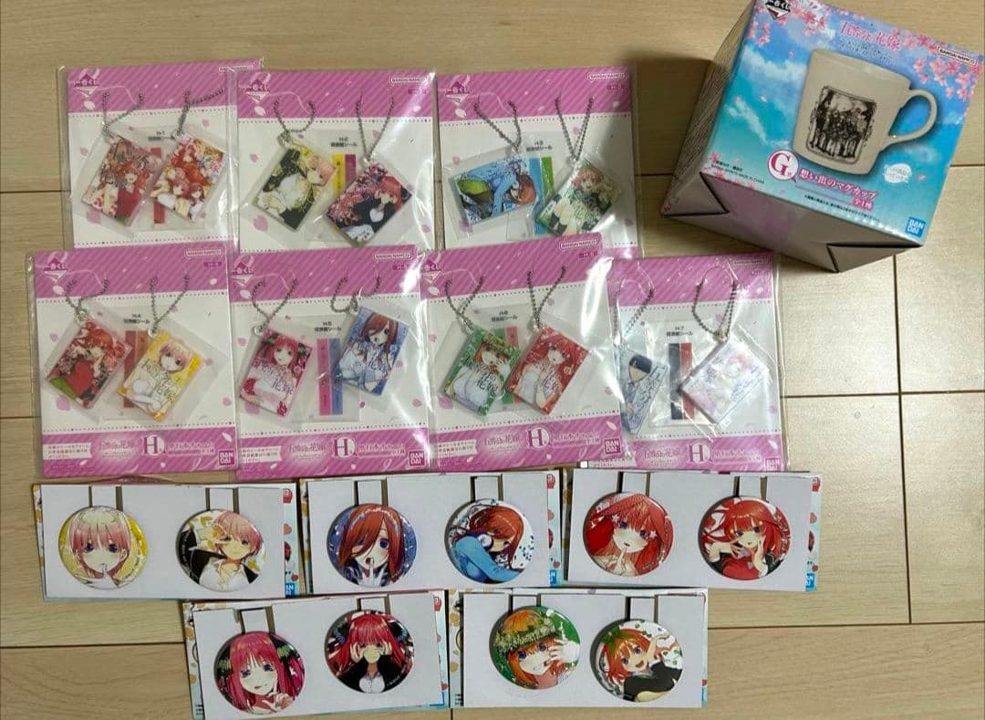 即日発送　一番くじ 五等分の花嫁 アクリルボード　コンプセット