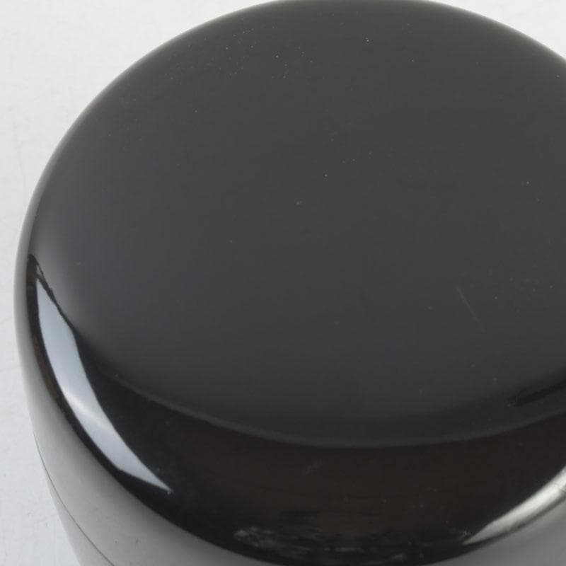 茶道具　黒漆　内金梨子地　棗　時代箱付　V　9665