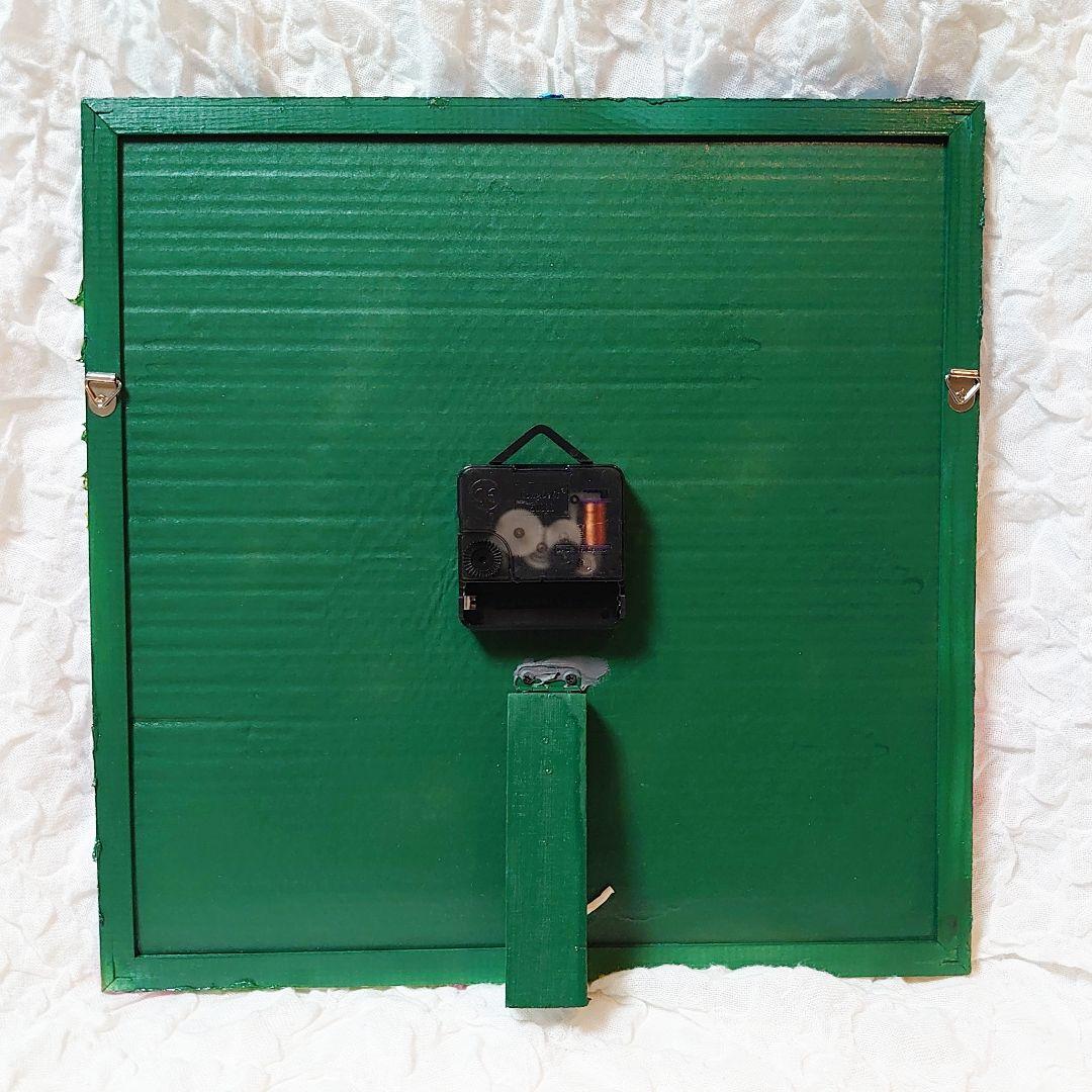 油絵 絵画 時計【花の道】