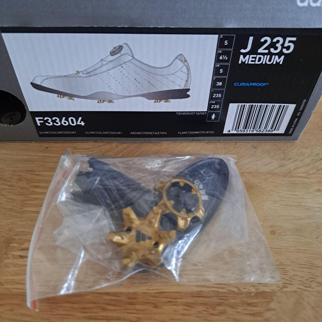 【新品】adidas D BOA　ゴルフシューズ シルバー　アディダス