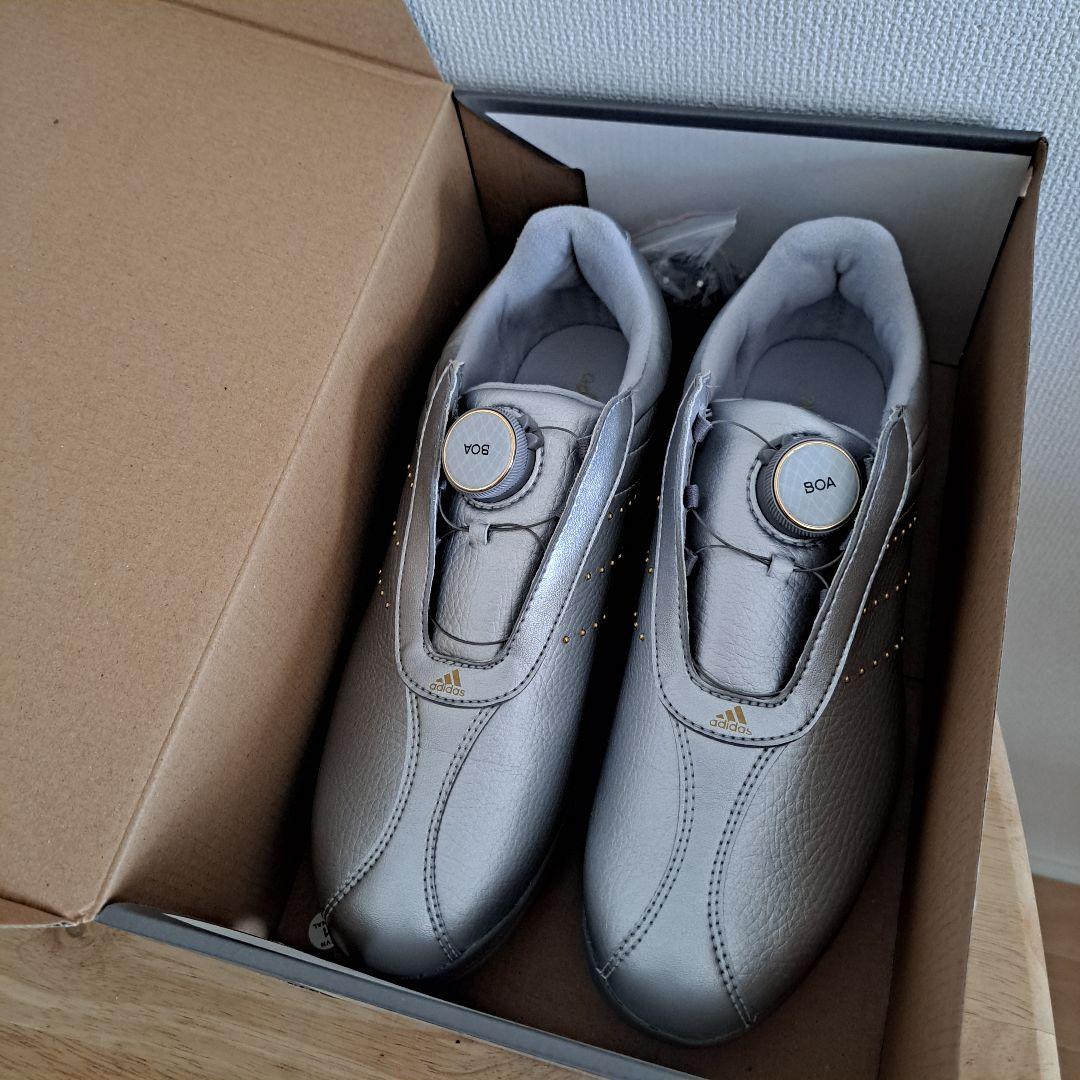 【新品】adidas D BOA　ゴルフシューズ シルバー　アディダス