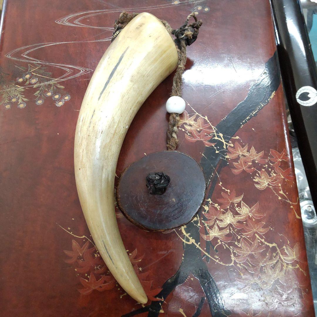 火縄銃 時代物 火薬入れ 根付 美 天然素材