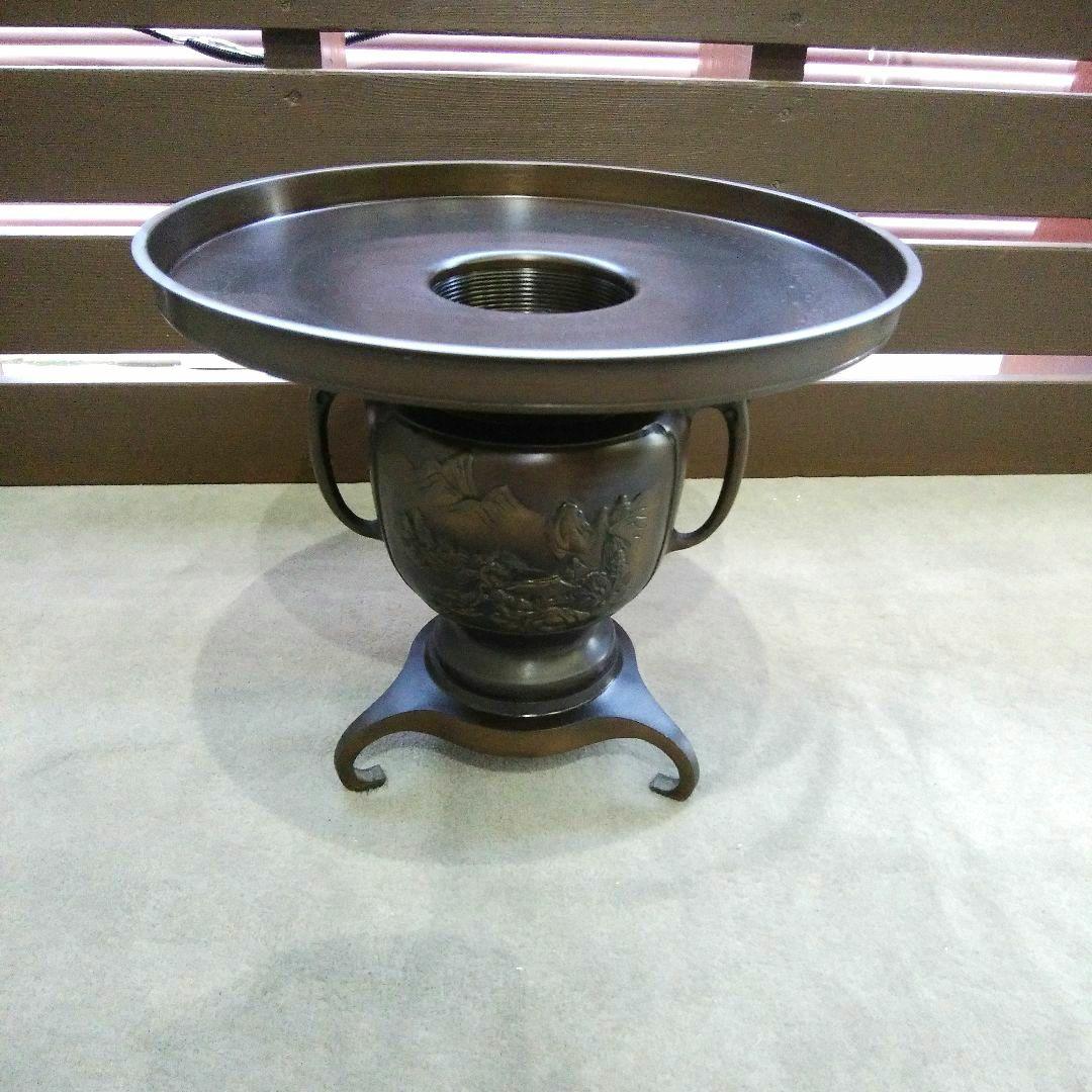 薄端 花器 銅花器 華道具 3分割タイプ