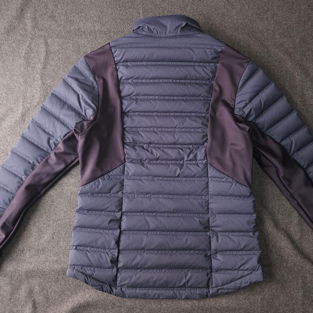 デサントゴルフ ダウンジャケット L ネイビー ジップ フェザー 切替え