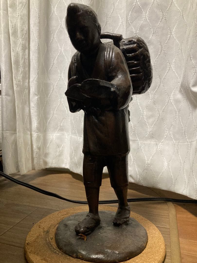 二宮金次郎 像 アンティーク 骨董品