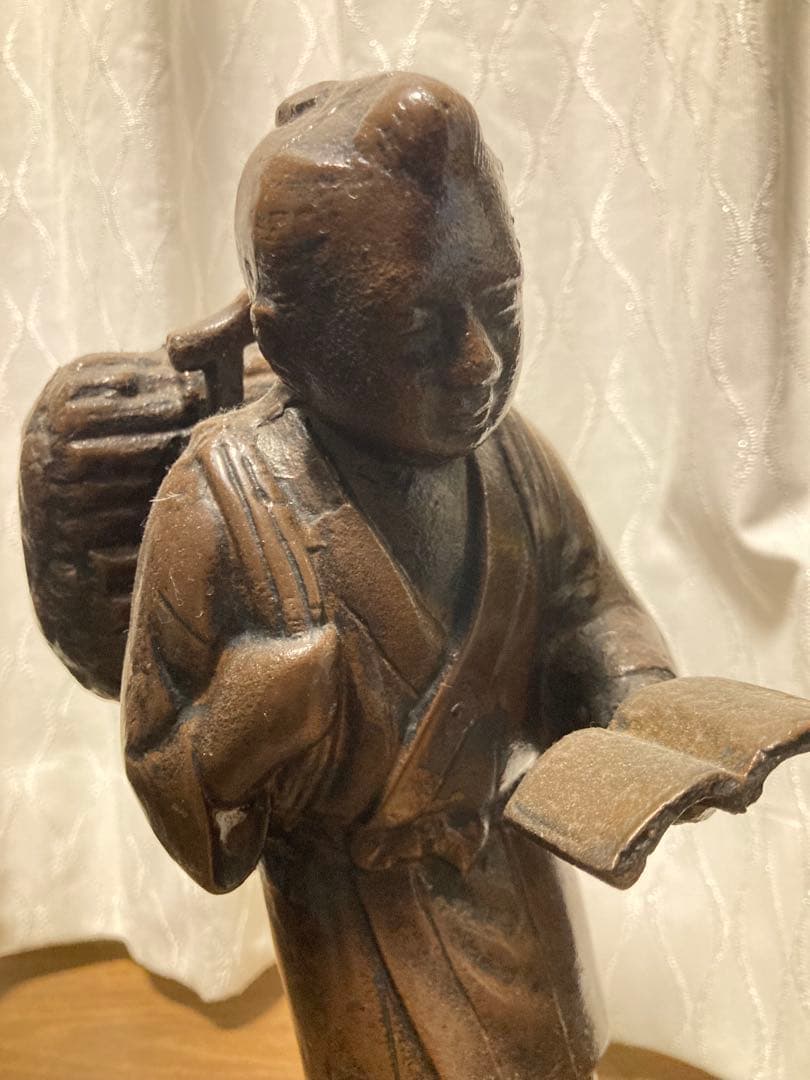 二宮金次郎 像 アンティーク 骨董品