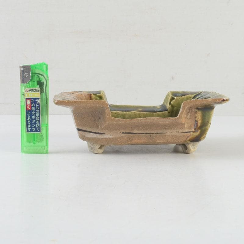 北大路魯山人作　織部焼　角向付　共箱　M　9721