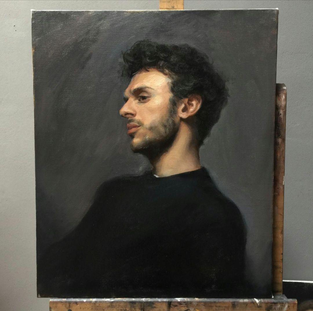 似顔絵、肖像画、人物画のオーダー募集中　油彩画