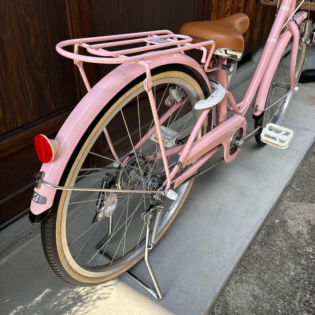 mathyou　ブリヂストン 22型 子供用自転車 リリーベル　ピンク