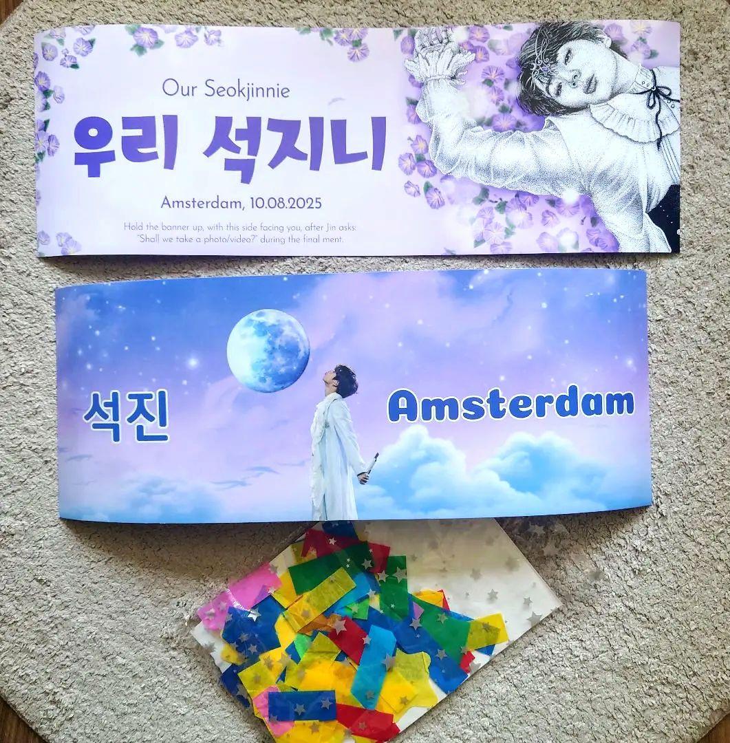 【レア‼️】BTS JIN ジン ツアー野球シャツ アムステルダム L新品未開封