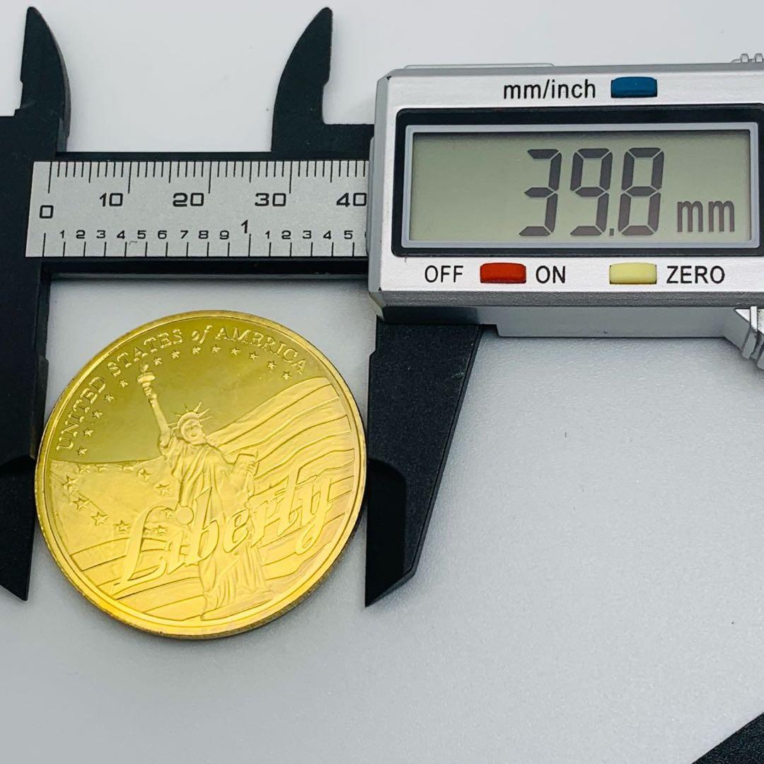 アメリカ コレクション メダル 自由の女神2枚セット　シルバー　コールド