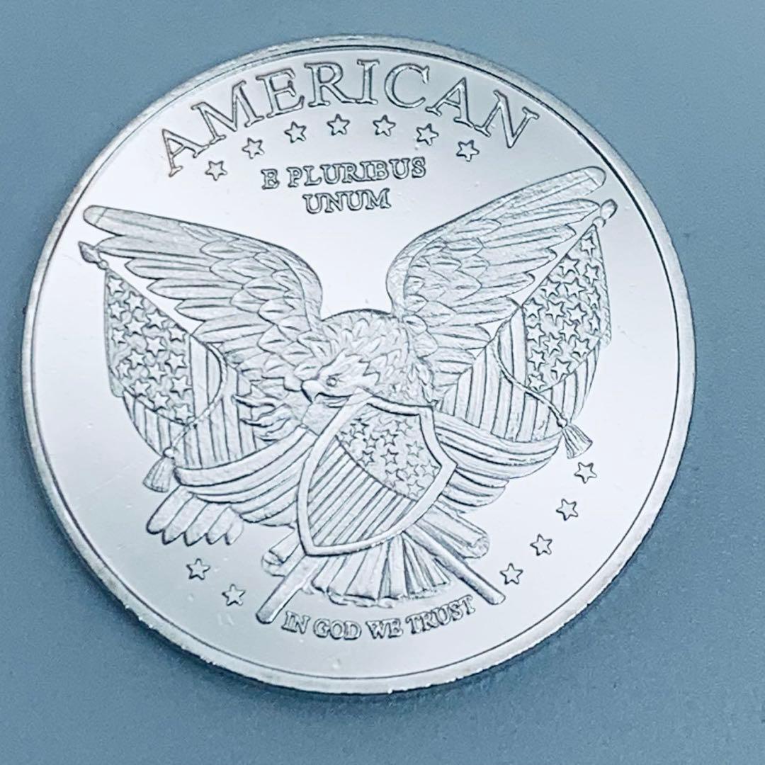 アメリカ コレクション メダル 自由の女神2枚セット　シルバー　コールド