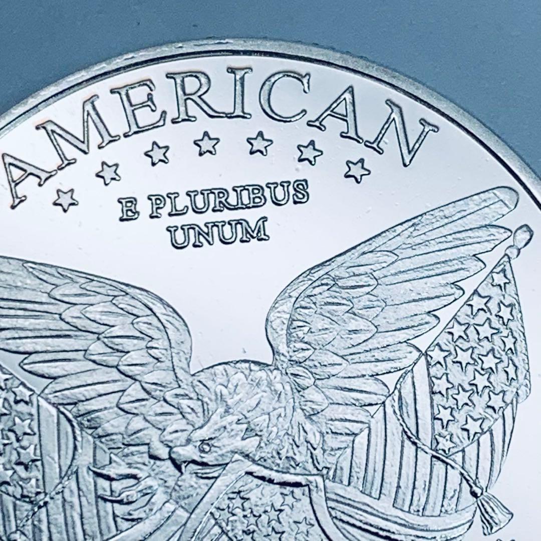 アメリカ コレクション メダル 自由の女神2枚セット　シルバー　コールド