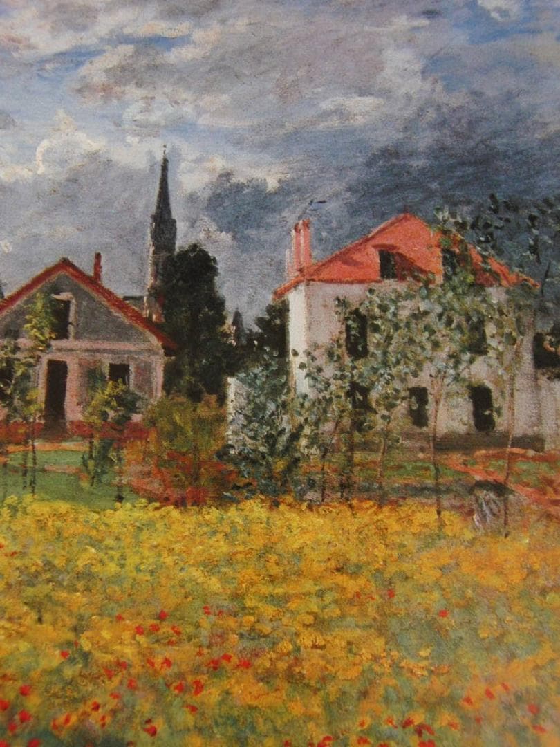 クロード・モネ、「Houses at Argenteuil」、厳選、希少大判画集