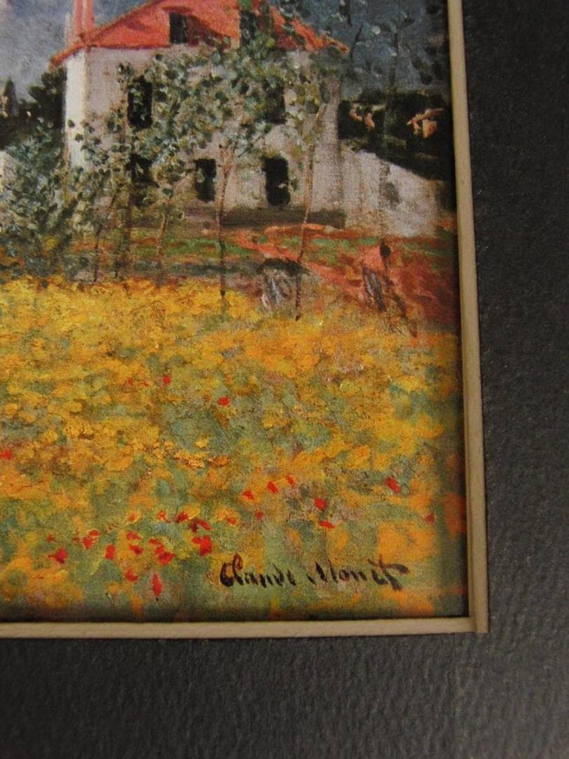 クロード・モネ、「Houses at Argenteuil」、厳選、希少大判画集