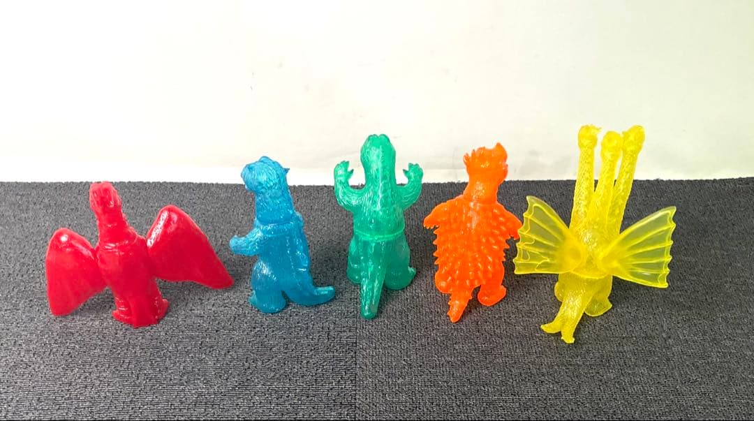 希少 ベアモデル 東宝クリアーセット ソフビ ゴジラ キングギドラ