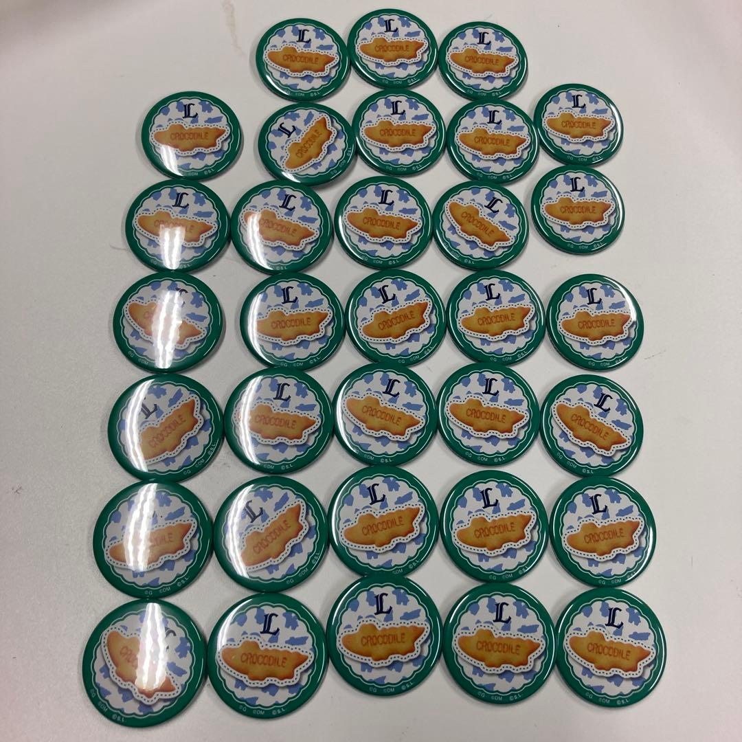 MB14 たべっ子どうぶつ ワニ 缶バッジ ライオンズ 33コセット