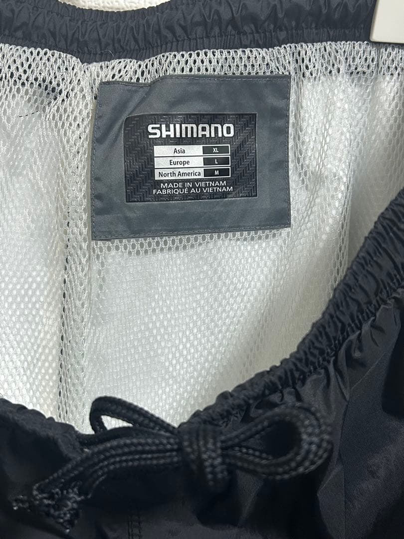 超美品　シマノ　ベーシックスーツ　釣り　耐水　防水　紺／黒　メンズXL