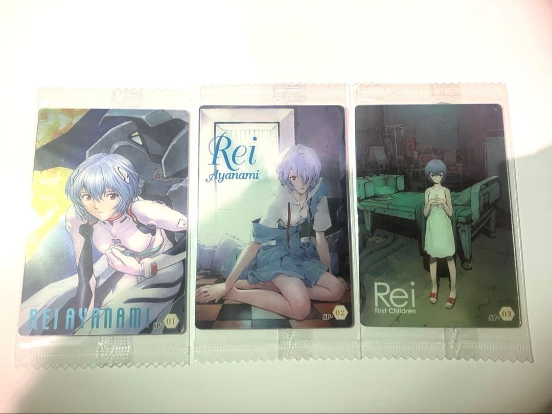 新世紀エヴァンゲリオンウエハース　綾波レイ　SP3枚セット