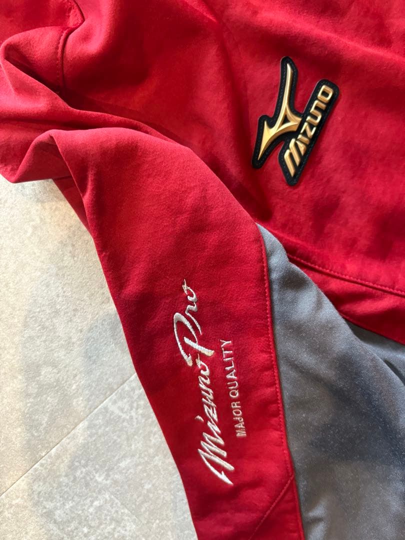 Mizuno Pro ジャケット 2XO 赤/グレー