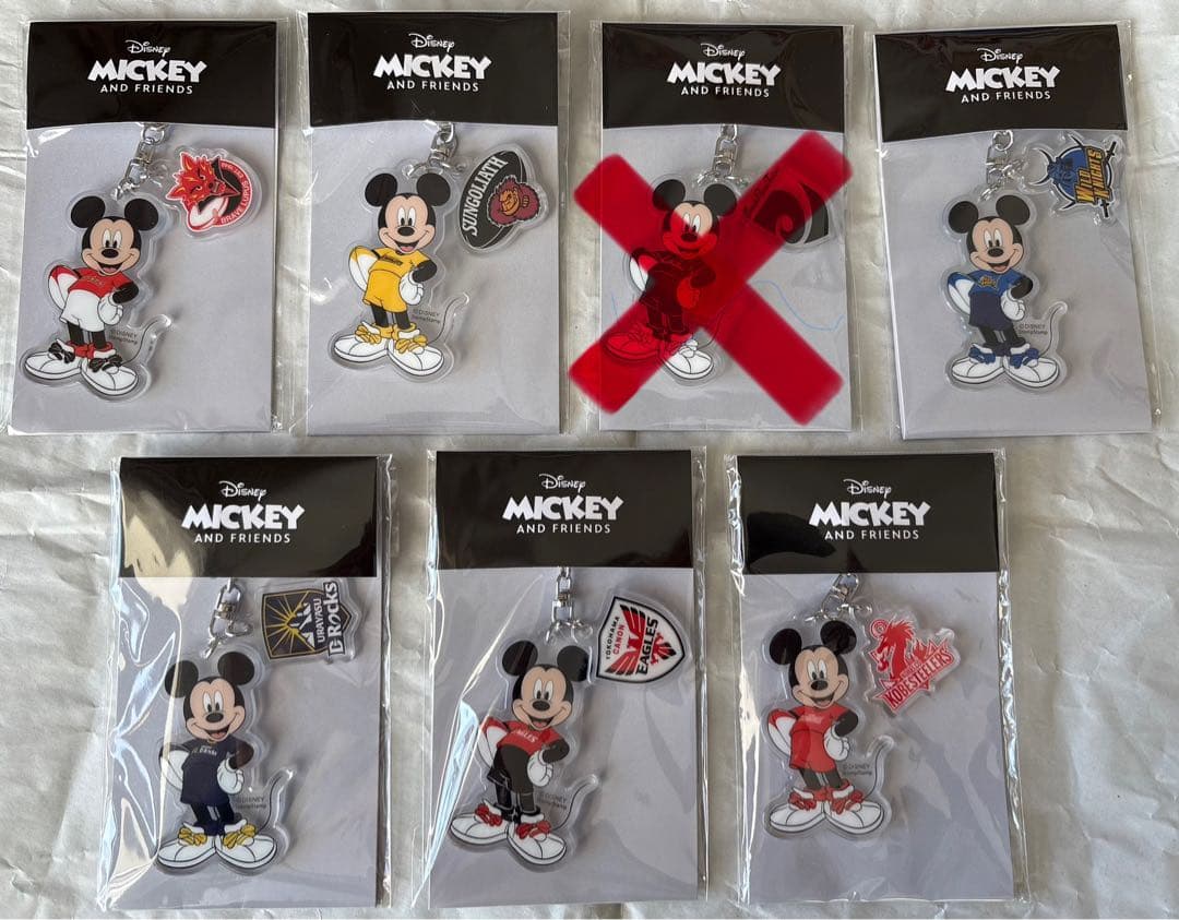 6チームセット‼️ミッキー＆フレンズ　ラグビー リーグワン コレクション