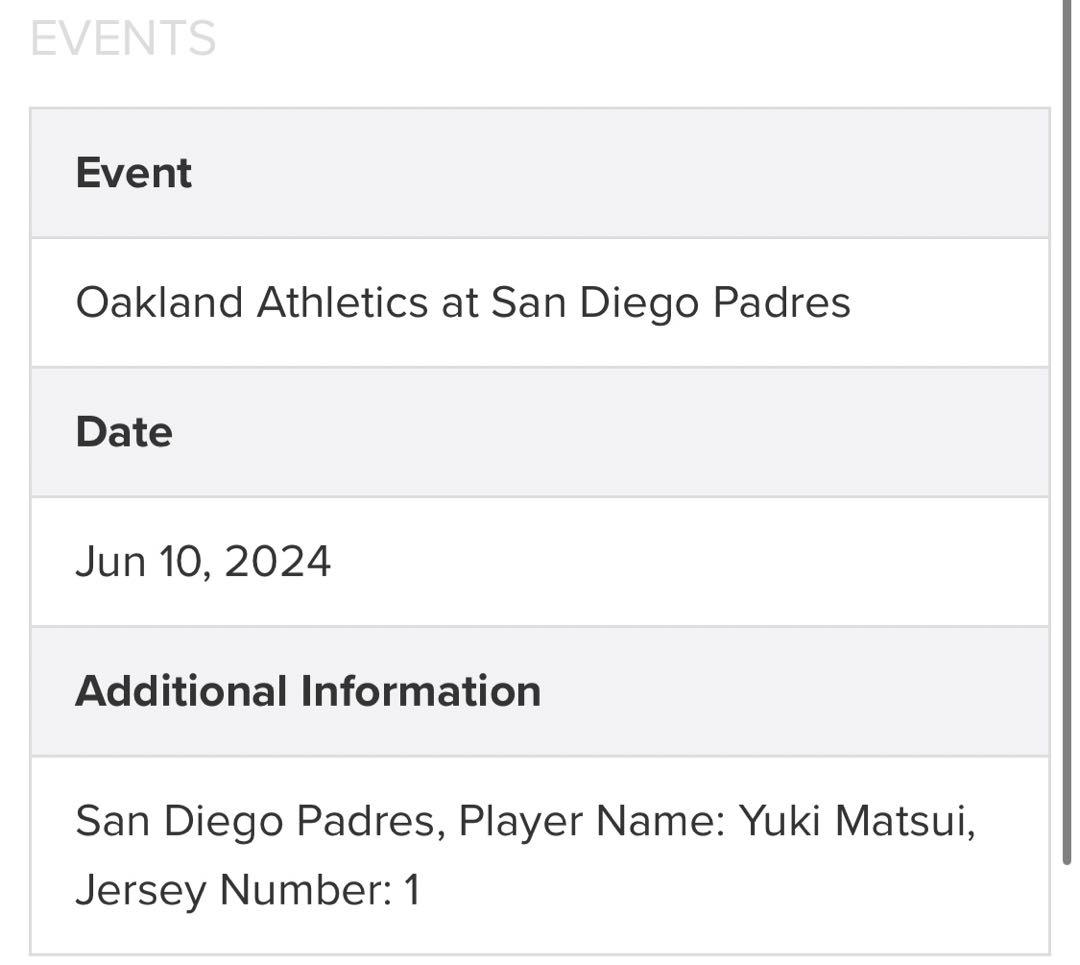 松井裕樹　実使用　ロッカータグ　検索) サイン　Tシャツ　ユニフォーム　大谷翔平